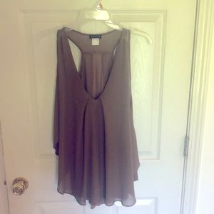 Venus large brown flowy blouse-lined